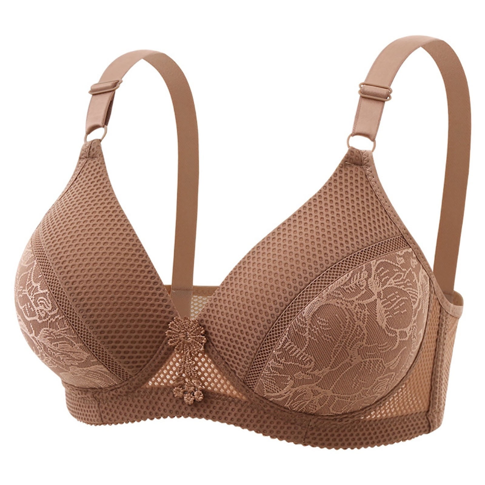 Península Sequía Independencia HOMBOM Brasier Faja Con Espalda Ancha Sexy Ladies Without Steel Rings  Medium Cup Large Size Breathable Gathered Daily Without Steel Ring  Underwear for Women Coffee L(8) - Walmart.com