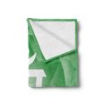thumbnail image 2 of Green Mandala Soft Flannel Fleece Throw Blanket, with Star and Circle Motif Design, Cozy Plush for Indoor and Outdoor Use, 70" x 90", Pale Green and White, by Ambesonne, 2 of 5