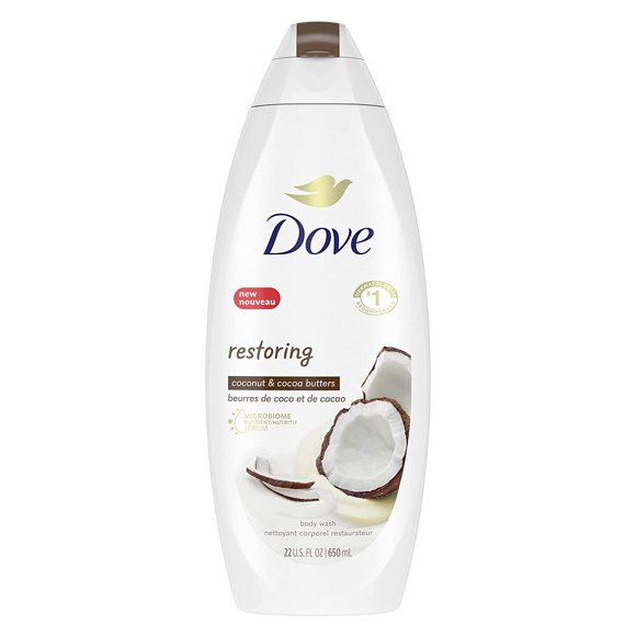 Dove Gel de Baño Restoring Body Wash con manteca de coco y cacao 22oz