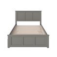 thumbnail image 6 of AFI Madison Full Wood Platform Bed with Matching Footboard & Full Trundle, Grey, 6 of 9