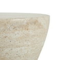 thumbnail image 4 of GDF Studio Travertine Tufa Texture Hourglass-Shaped Outdoor Lightweight Concrete MgO Side Table, 4 of 7