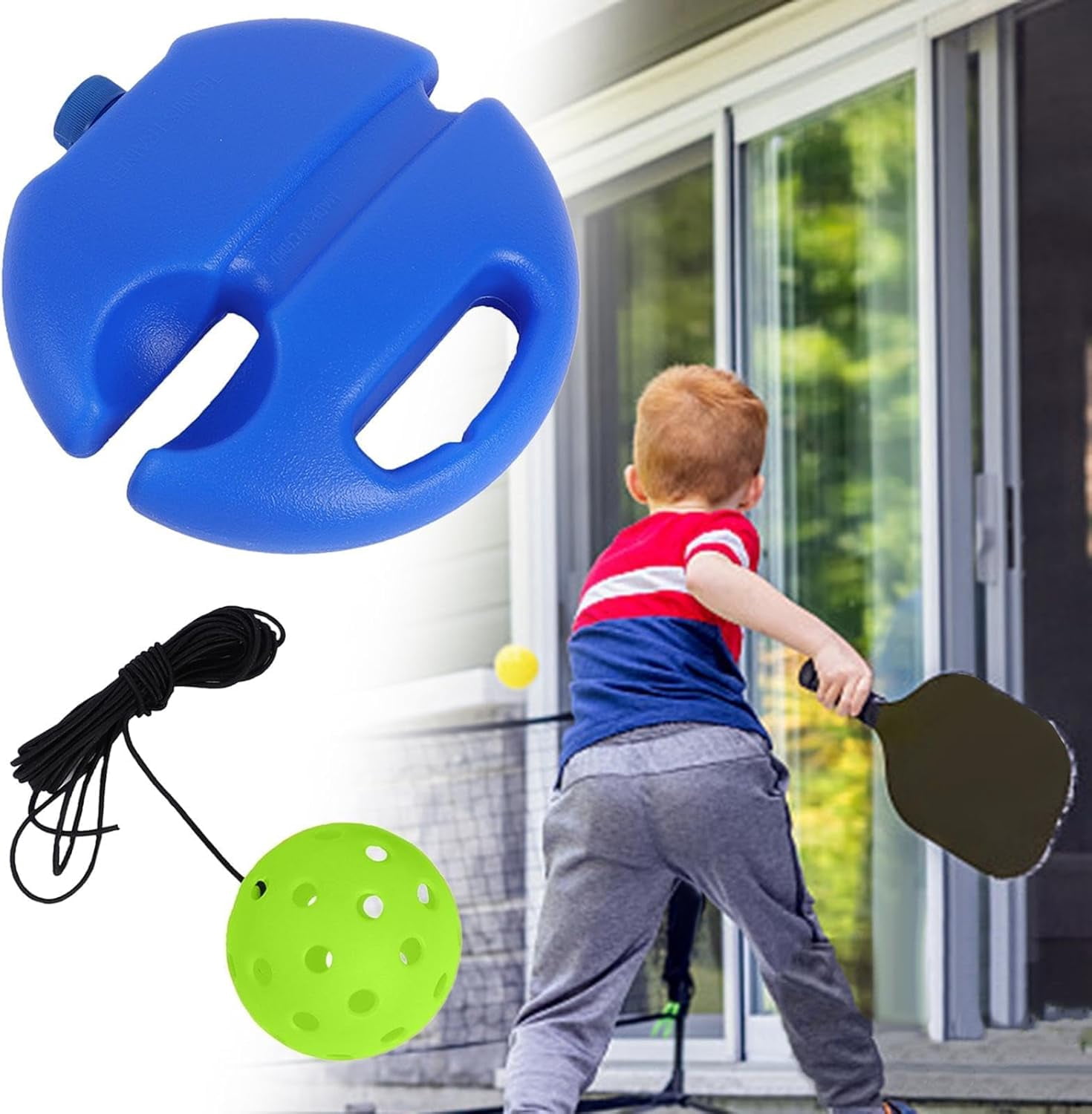 2pack  Pickleball Trainer, Pickleball Trainer, Pickleball Match Buddy, Matchbuddy Pickleball Trainer, Pickleball Training Aids Tool for Beginner Exercise Sport