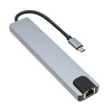 thumbnail image 3 of 8 in 1 Docking Station, USB Port Hub with PD USB C USB3.0 USB2.0 Storage Card Memory Card HD Multimedia Interface RJ45, USB Multiport Adapter for Multi Port Expansion, 3 of 7