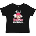 thumbnail image 3 of Inktastic Skateboarding Cute Girls Girls Baby T-Shirt, 3 of 5