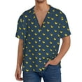 thumbnail image 1 of Fotbe Cartoon Ducks Camisa Estampada de Manga Corta para Hombre, Casual de Verano, Estilo Playero, Sin Arrugas-3X-Large, 1 of 5