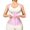 Pink-4X-Large, variant on Pink Waist Shaper Corset with Zipper Closure and Adjustable Straps