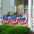 thumbnail image 5 of Patriotic Large Bows 4Pk, Glitter Stars & Stripes Red White Blue Ribbon 4th of July Wreath Door Decor, 5 of 7