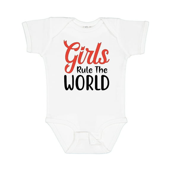 Inktastic Girls Rule the World Boys or Girls Baby Bodysuit