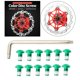 thumbnail image 5 of 12x Perno de rotor de freno de disco icicleta antioxidante Reemplazo de pernos de reparación de freno de disco icicleta de montaña M5x9mm Torn Verde Soledad Tornillos de bicicleta, 5 of 10