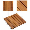 thumbnail image 3 of Tuiles de Terrasse Motif Vertical 30 x 30 cm Acacia Ensemble de 30, 3 of 5