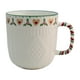 thumbnail image 4 of Set Tarros de Porcelana Blanca con Relieve, Colección Navideña, 4 Modelos Diferentes, Tazas para Bebidas Calientes, Capacidad 345 ml, 4 of 5