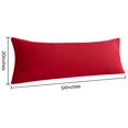 thumbnail image 2 of 2 Pack Microfiber Body Pillowcases Set, Soft and Cozy Long Pillows Covers, (Body pillow not included), 20" x 54", Red, 2 of 5