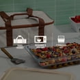 thumbnail image 5 of Ello Color Lock 9X13 Glass Baker with Carrier, Cream, 5 of 5