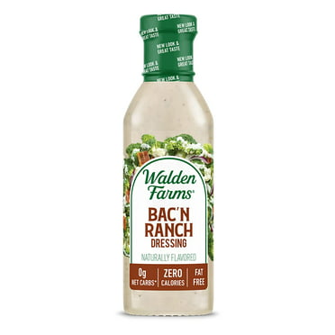 Walden Farms Calorie Free Dressing Bacon Ranch -- 12 fl oz Pack of 4