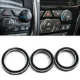 thumbnail image 6 of Black AC Radio Switch Trim Ring Knob Cover For Jeep Grand For Cherokee 2014-2021, 6 of 6