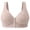 Gray, variant on Fmbrln Bras for Women Plus Size Front Closure Wireless Bra Lace Fixed Cup Everyday Bras Side Support for Underarm Comfy Sports Bra Black XL