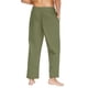 thumbnail image 5 of Pantalones Para Hombres Pantalones de Lino de Algodón Pantalones de Salón Pantalones de Panel de Bolsillo Con Cintura Elástica Sólida Odeerbi ODB174994, 5 of 5