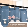 thumbnail image 4 of RMDQTR Shower Curtain and Rug Sets 4pcs Bathroom Sets Includes 12 Free Hooks 66" x 72" Starry Penguin Bows, 4 of 8