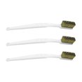 thumbnail image 3 of Copper Brush Washable Toothbrush Portable Resuable Grip Brush Firm Cleaning Scrub, Brass, 3pcs Workhe, 3 of 9