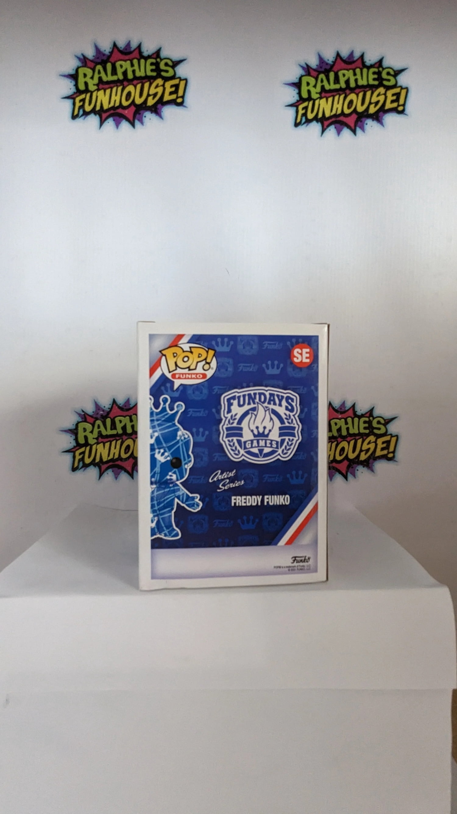 Funko POP! Fundays Freddy Funko SE [Artist Series, Blue & White Stripes] LE 2000 Exclusive