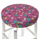 thumbnail image 3 of Disketp Summer Flamingo Funda Redonda para Taburete, Funda de Cojín para Silla de Bar Suave y Elástica-14 inch, 3 of 7