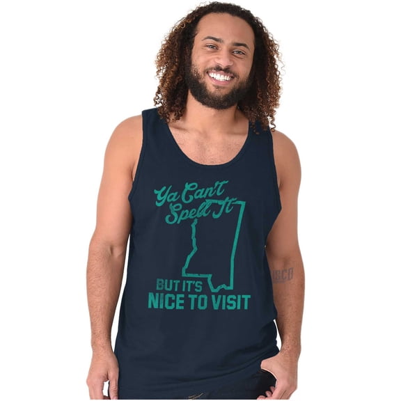 Cant Spell It Nice To Mississippi Tank Top T Shirts Men Women Brisco Brands S