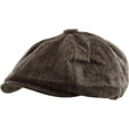 thumbnail image 1 of Herringbone Applejack Wool Blend Newsboy Gatsby Ivy Hat Golf Driver Ascot, 1 of 6