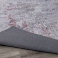 thumbnail image 5 of Abstract Grey/Lavender Area Rug 2' x 3' 2' x 3' Entryway, Kitchen, Bedroom Rectangle, 5 of 5