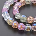 thumbnail image 4 of 1Strand Electroplate Crackle Glass Bead Strands AB Color Plated Dyed & Heated Round Colorful 8mm Hole: 1.2mm about 50~51pcs/strand 15.35 inch(39cm) DIY, 4 of 4