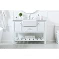 thumbnail image 2 of Elegant Decor Clement 48" Aluminum MDF Single Bathroom Vanity in White, 2 of 3