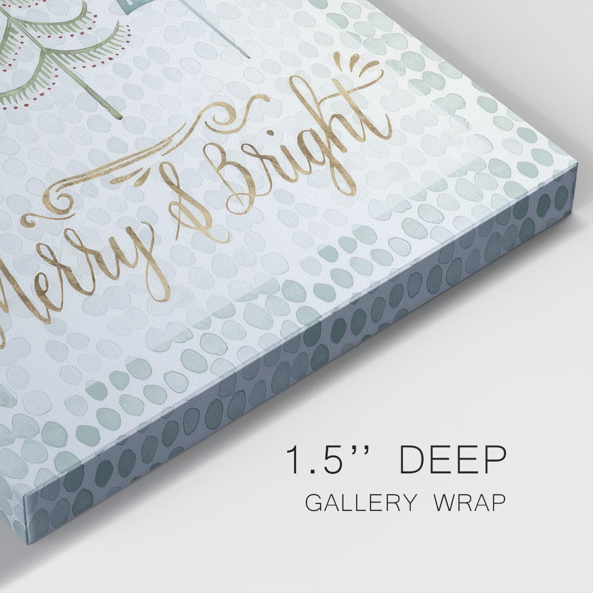 Christmas Tree Whimsy III- Gallery Wrapped Canvas