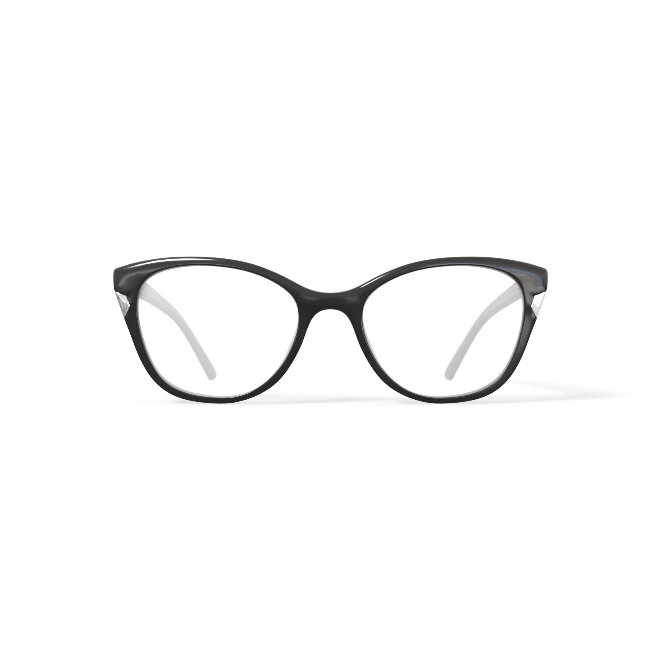 bebe Women's Cat Eye Eyeglasses, BB4178, Jet, 53-17-135, with Case
