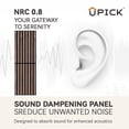 thumbnail image 6 of Upick Foldable Acoustic Wall Panels, 4 Pack 48" x 12.6" MDF Slat Wood Panels for Wall, Sound Absorbing Wall Panels for Interior Wall Decor, Walnut, 6 of 6