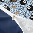 thumbnail image 4 of spefrowx Lucky 8 Ball Twin Duvet Cover for Teens, Blue Leopard Print Lips Print Twin Bedding, Navy Reversible, 2 Pieces, 1 Duvet Cover and 1 Pillowcase, 4 of 6