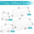 thumbnail image 2 of Vtopmart Clear Plastic Acrylic Drawer Organizer Set Storage Bins Tool Drawer Organizers for Garage Organization, 2 of 14