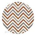 thumbnail image 2 of Tufted Round Area Rug Wavy Design Handmade Woolen Carpet 6x6, 2 of 5