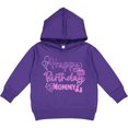 thumbnail image 2 of Inktastic Purple Happy Birthday Mommy Toddler Hoodie, 2 of 4