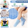 thumbnail image 3 of Toddler Non Slip Socks Boy Grip Socks Kids Grippers Soft Breathable Solid Color 15 Pairs 6 Months-7 Years, 3 of 6