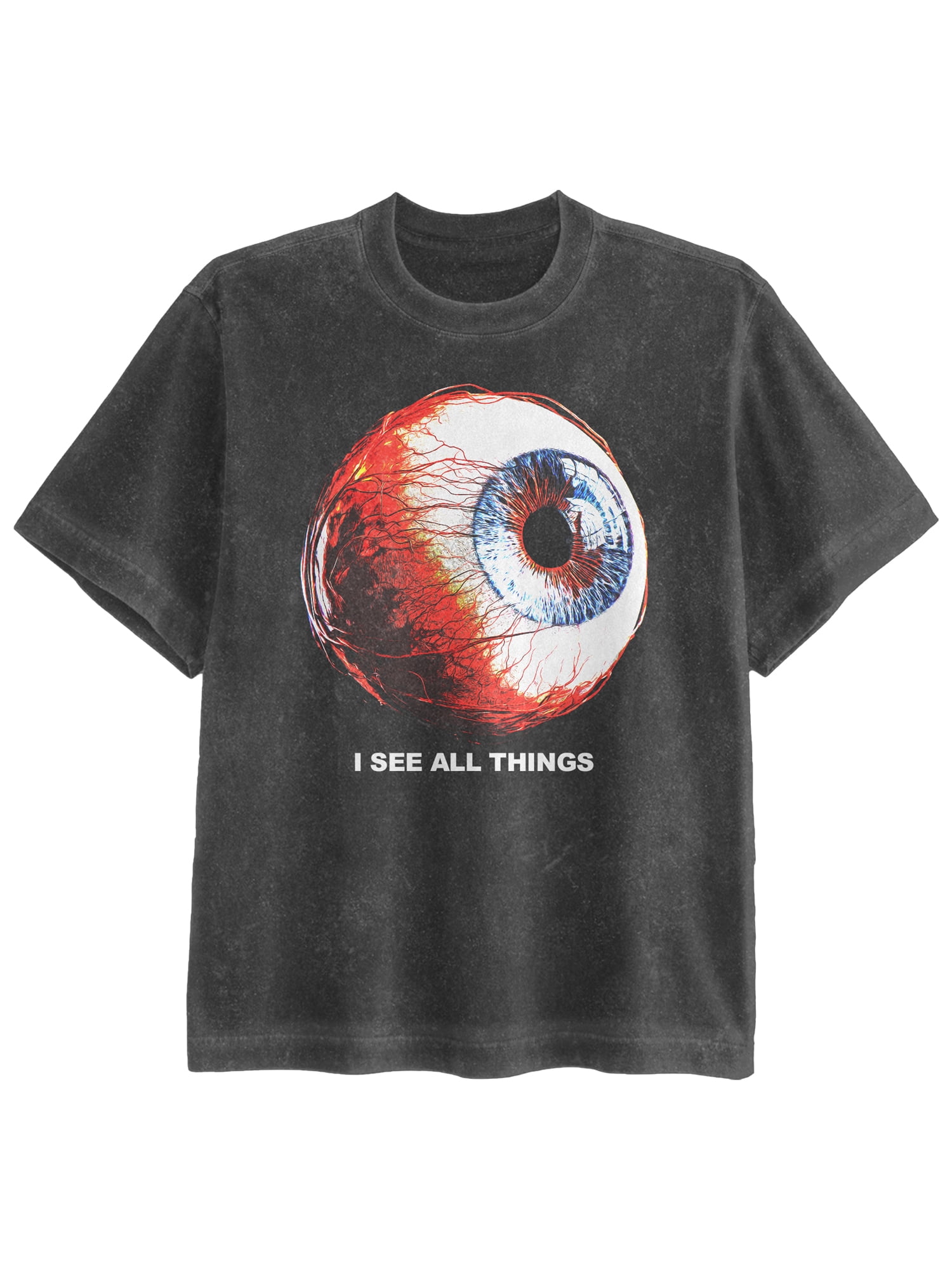 Halloween Boxy Fit Spooky I See All Things Graphic Tee, Men's Sizes XS-4XLT