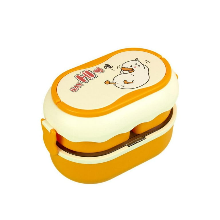 Tohuu Lunch Box Containers Double Layer Cute Lunch Box With Cutlery Kids  Microwave Safe Lunch Box Portable Stackable Food Container Lunch Boxes With  Stickers For Daycare ideal 