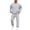 Gray, variant on Dwelliawo Men's Tracksuit 2 Piece Crew Neck Sweatshirt and Sweatpants Solid Color Relaxed Fit Crew Neck Pullover Sweatshirts Joggers Athletic Pants Set Sweat Fall Winter Suits with Pockets Yellow L