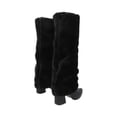 thumbnail image 3 of Bota Con Capucha De Peluche Amaranta Para Mujer Piel Sintética Negro, 3 of 5
