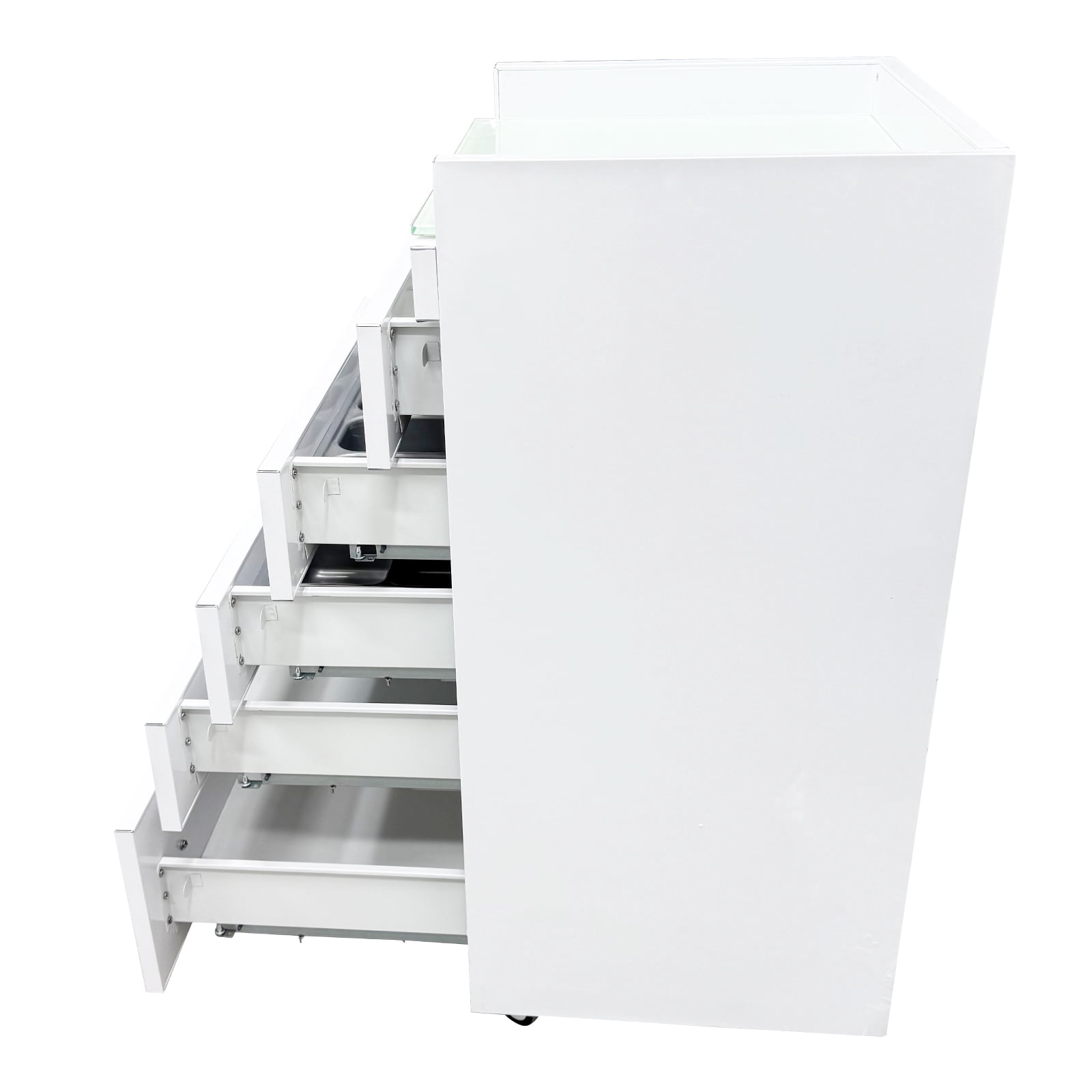 5 Drawers Dental Storage Cabinet Office File Storage Cabinet Moving Side Cabinet Storage Cart