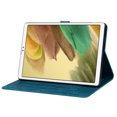 thumbnail image 3 of Nalacover Case for Samsung Tab A7 Lite 8.7 (2021) / T220 / T225, Flower Embossed Pattern PU Leather Flip Cover with Card Slots Holder Auto Wake/Sleep Kickstand TPU Shockproof Case,Blue, 3 of 9
