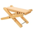 thumbnail image 4 of CRAFTHROU Guitar Foot Rest Stool Adjustable Bamboo Light Yellow 1Pcs For Musicians, 4 of 7