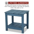 thumbnail image 3 of Stoog Adirondack Side Table, Outdoor Rocker Side Table, for Backyard, Garden, Pool, Lawn, Beach, Blue, 3 of 6