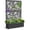 Black, variant on FOOWIN 71" H Metal Planter with Trellis and Wheels  Set of 2, Outdoor Raised Garden Bed for Climbing Plants, Trellis Planter Box with Drainage Hole, Black