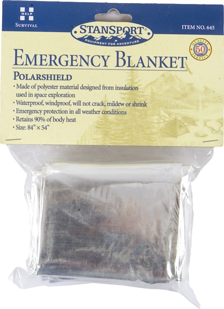 Reflects 90% Body Heat Emergency Camping Blanket Polarshield Survival Blanket 