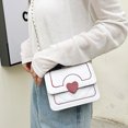 thumbnail image 3 of Nuevo bolso de moda con nicho bordado, línea de corazones, bolso pequeño con cadena colgada al hombro., 3 of 5