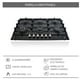 thumbnail image 4 of Parrilla de gas SUPRA Diamond Glass 6 quemadores 1 quemador DOBLE FLAMA cristal templado negro, 4 of 7